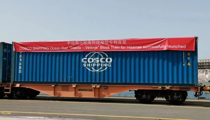 中歐陸海快線海信專列開通 有效提升歐洲地區供應鏈效率